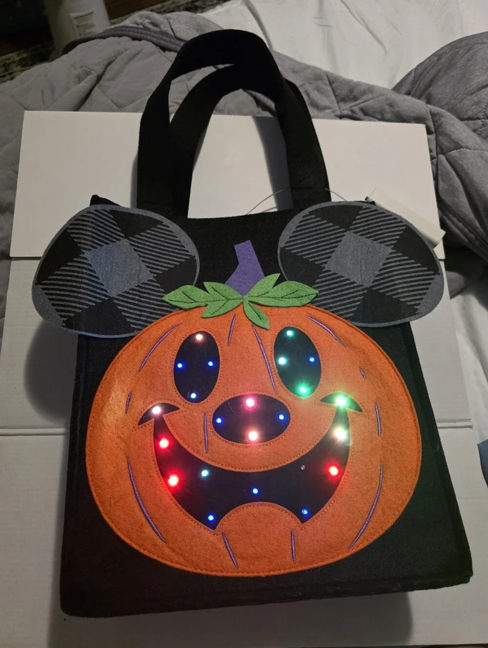 Disney Jack O Lantern Light-Up Trick Or Treat Bag